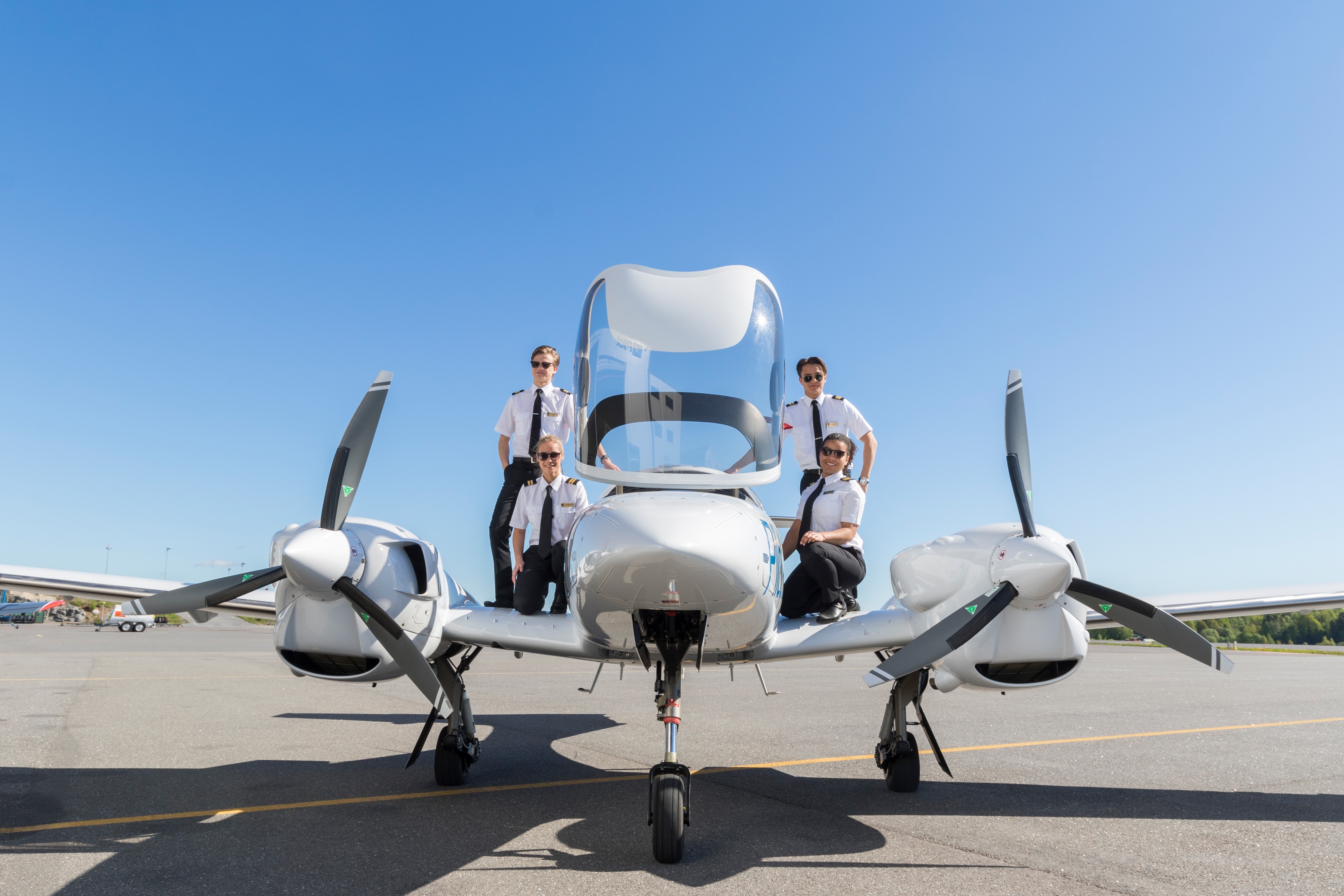 Pilots with aircraft